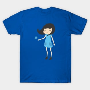 Girl and Butterfly T-Shirt